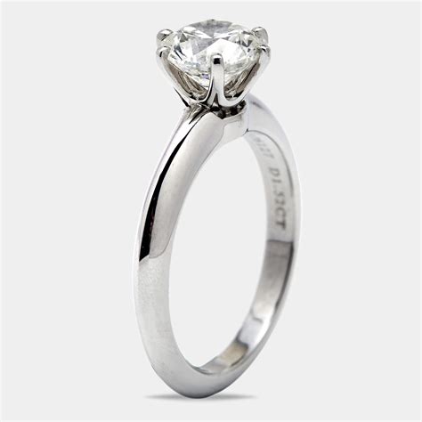 Tiffany & Co. The Tiffany® Setting Diamond Platinum Solitaire Ring Size 52 Tiffany & Co. | The ...