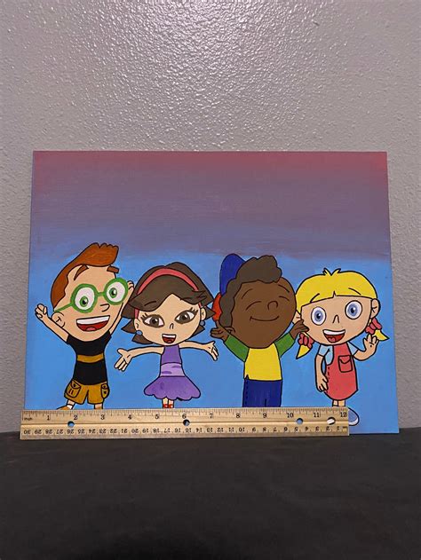 Disney little Einsteins hand painted canvas panel great for | Etsy