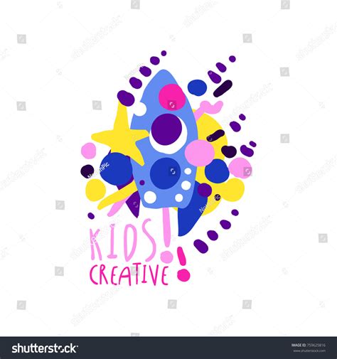 Kids Creative Colorful Logo Design Template Stock Vector (Royalty Free) 759625816 | Shutterstock