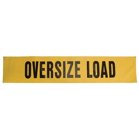 Safety Flag Oversize Load Sign 8755 - The Home Depot