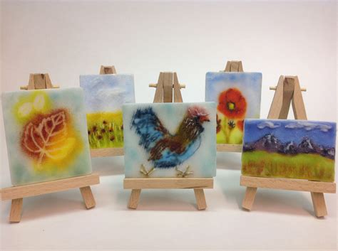 Assorted Frit Paintings | AM Glass Studio