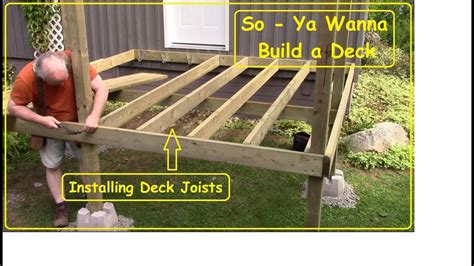 Installing Deck Joists - YouTube