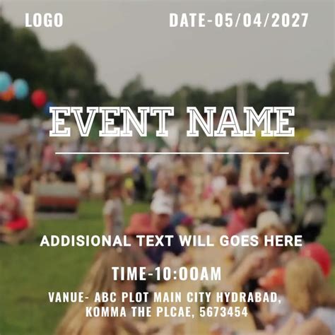 Event name Template | PosterMyWall