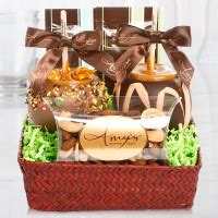 Caramel Candy Apples Autumn Gift Basket | Amy's Gourmet Apples