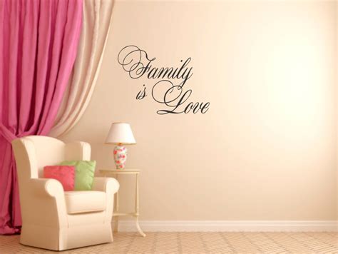 Family is Love Wall Decal Wall Vinyl Decal Custom Wall - Etsy