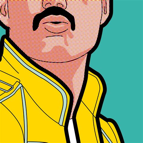 Pop Music… Tribute to great Freddie | Pop art illustration, Pop art ...