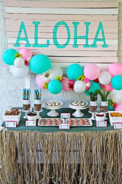 Kara's Party Ideas Hawaiian Luau Birthday Party | Kara's Party Ideas