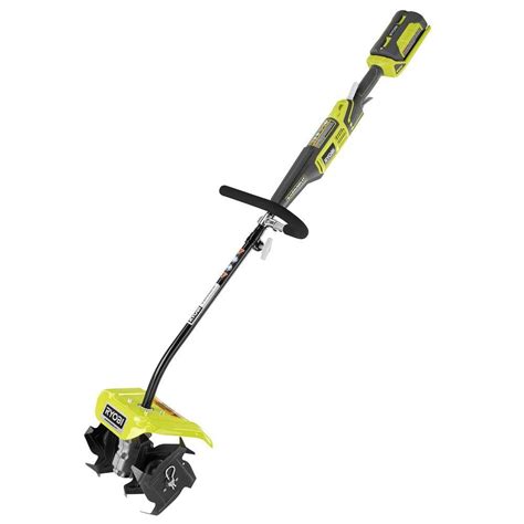 Ryobi 10 in. 40-Volt X Lithium-Ion Cordless Attachment Capable Cultivator-RY40770 - The Home Depot