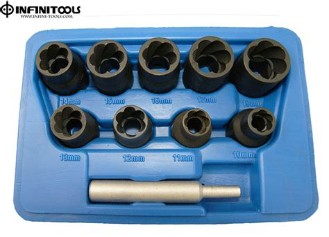 10-piece Special Twist Socket Set , Lug Nut Removal Socket Set,1/2 ...