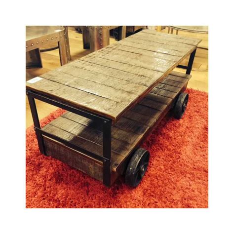 Industrial Trolley Cart Coffee Table • UK, US & Canada