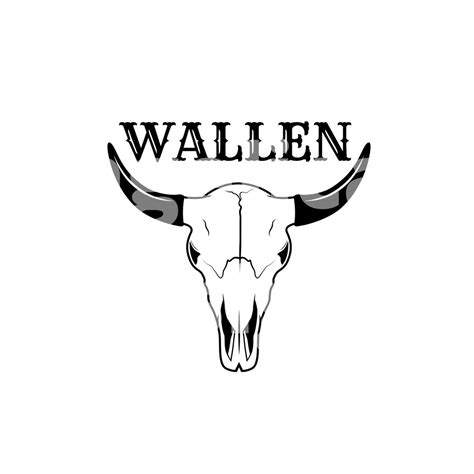 Wallen Bull Skull SVG Wallen PNG Instant Download - Etsy New Zealand