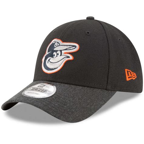 Men's Baltimore Orioles New Era Black/Heathered Black The League 2 9FORTY Adjustable Hat