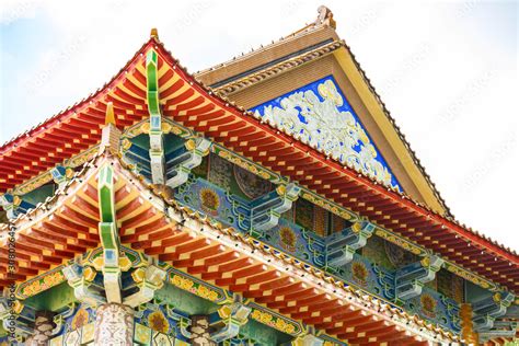 (Selective focus) Stunning view of the Kek Lok Si Temple located in Penang, Malaysia. Kek Lok Si ...