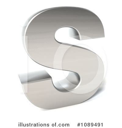 Silver Letters Clipart #1089491 - Illustration by Julos