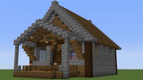 Minecraft Wood And Stone House