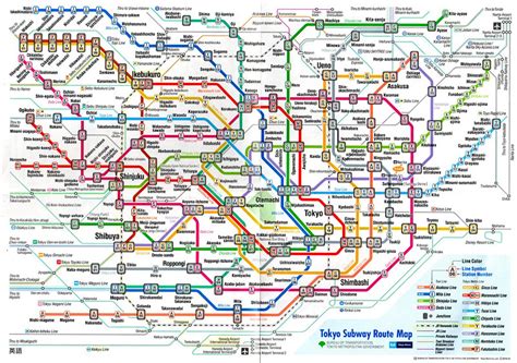 Travel Guide: The One about How to Read a Tokyo Subway Route Map ...