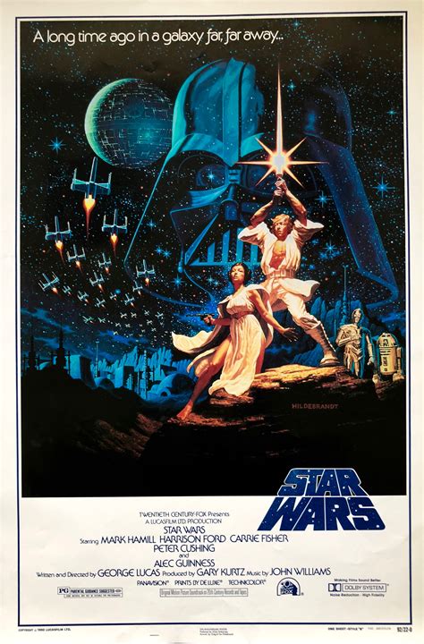 Original Star Wars Episode IV - A New Hope Movie Poster