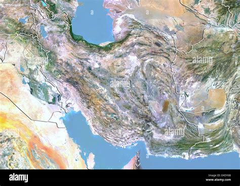 Map of iran satellite hi-res stock photography and images - Alamy