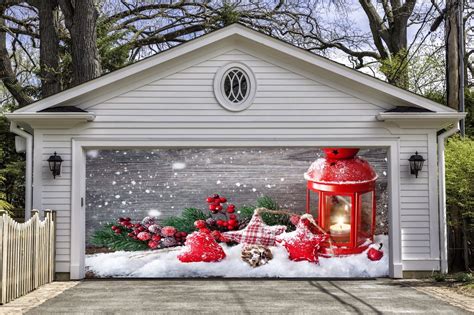 Christmas Garage Door Covers Banners Outside House Decorations ...