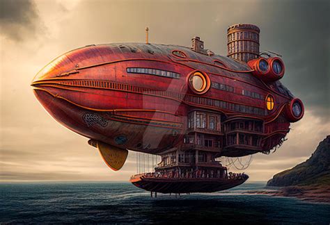 Fantasy Airship 3 by AbilioFernandez on DeviantArt