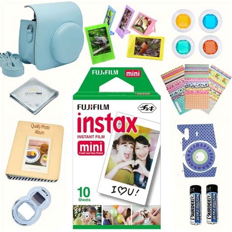 Fujifilm instax mini Film accessories KIT BLUE includes - instant film ...