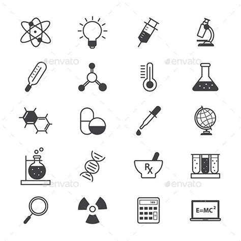 Science and Medical Icons Line — Vector EPS #icon #education ...