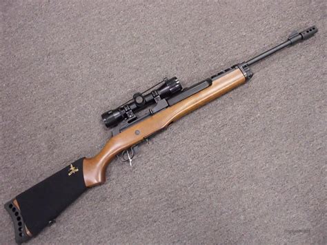 Ruger Mini 14 Wood Stock with Scope... for sale at Gunsamerica.com: 963430651