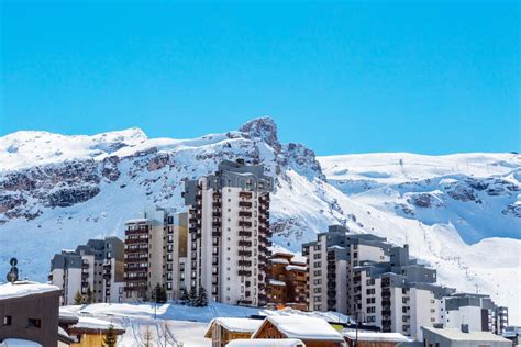 Tignes / Val Claret Ski-Resort Stock Image - Image of savoie, alps ...