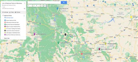 List of National Parks in Montana and Map