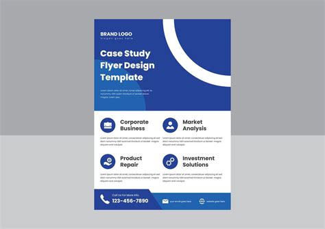 case study flyer poster design template. business corporate case study flyer poster design ...