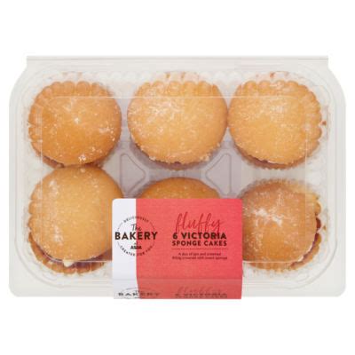 The BAKERY at ASDA 6 Victoria Fairy Cakes : My Supermarket Compare