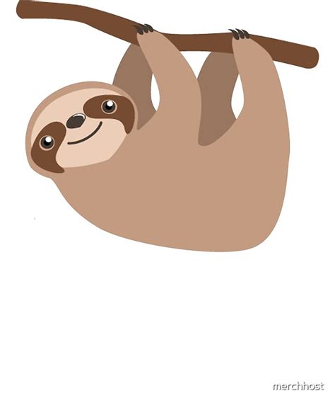 "Cute Baby Cartoon Sloth Design" Photographic Prints by merchhost | Redbubble