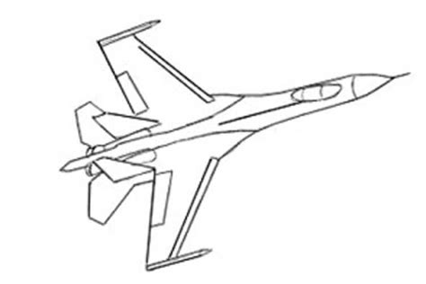 How to draw a jet: easy step by step, a jet fighter for beginners