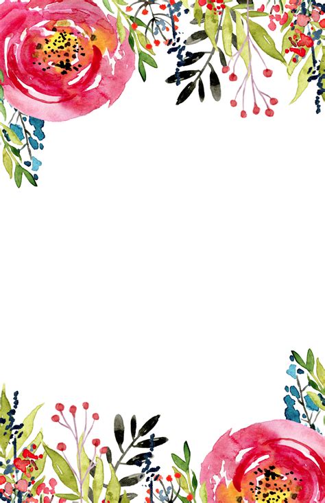 Floral Invitation Template {free printable} - Paper Trail Design