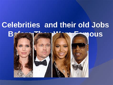 Celebrities and Their Old Jobs: Before They Were Famous