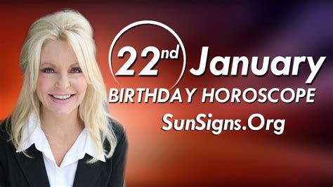 Birthday January 22nd Horoscope Personality Zodiac Sign Aquarius ...