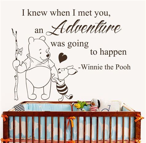 Winnie The Pooh Quotes Wall Decals I Knew When Decal Nursery Decor Vinyl Art 647 | Nursery wall ...