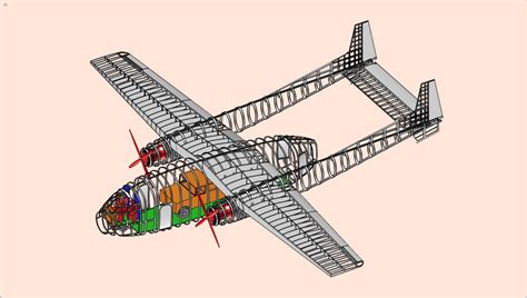 C-119 flying boxcar aircraft 3D model - TurboSquid 1178977