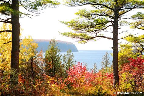 Framed Photo Print of ELLISON BAY DOOR COUNTY WISCONSIN FALL COLORS Print Picture Image Fine Art ...