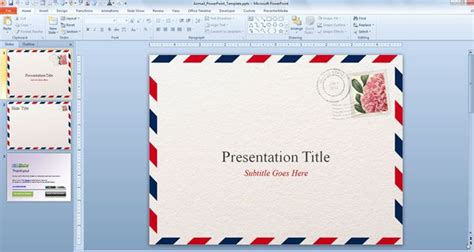 Airmail PowerPoint Template