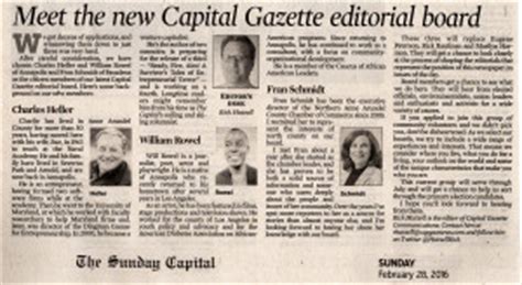 Capital newspaper editorial board - Charles Ota Heller