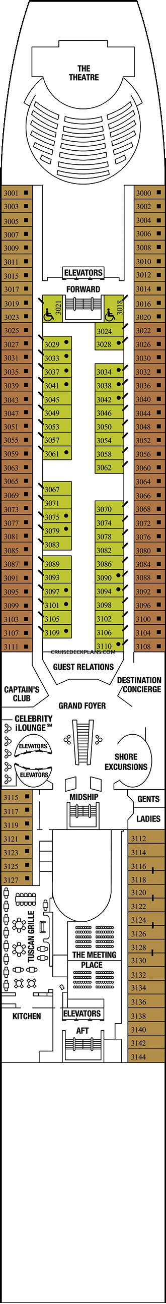 Celebrity Summit Deck Plans, Layouts, Pictures, Videos