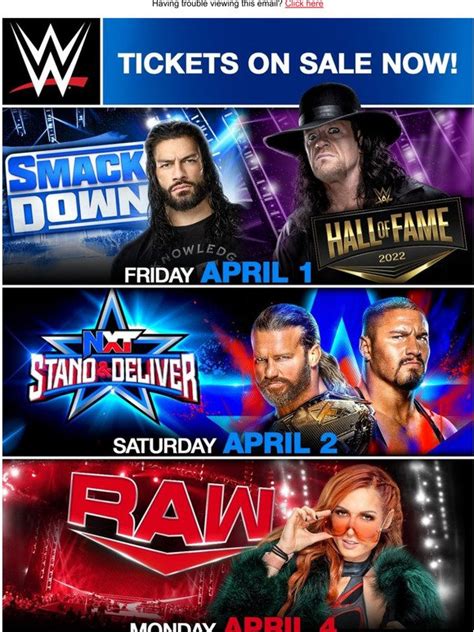 WWE: LIMITED TICKETS AVAILABLE for WrestleMania Week! | Milled