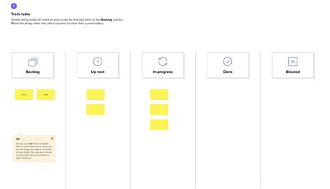 Kanban board template | Mural