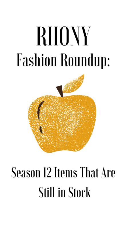 RHONY Fashion Roundup: Season 12 Items That Are Still in Stock | Big ...