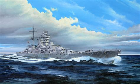 Trumpeter Box Art of The Heavy Cruiser Prinz Eugen by artist Randall Wilson : r/ImaginaryWarships