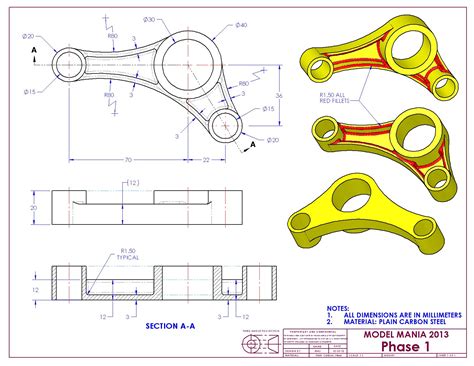 Pin en Ejercicios de SolidWorks