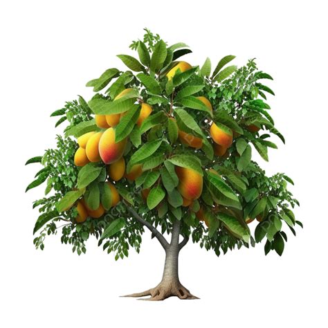 Nice Beautiful Mango Tree With Transparent Background, Nice Beautiful ...