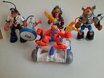 Mattel Rescue Heroes Lot Of 4 Action Figures with Attachments and Rescue Vehicle | eBay