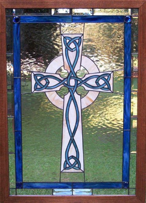 Celtic Cross 2 - Stained Glass Window - Dean's Stained Glass